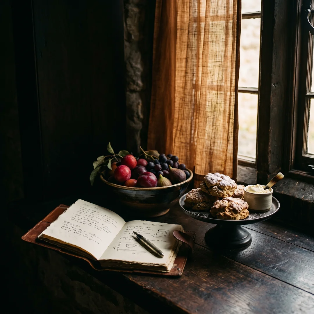 Morning light through the café window